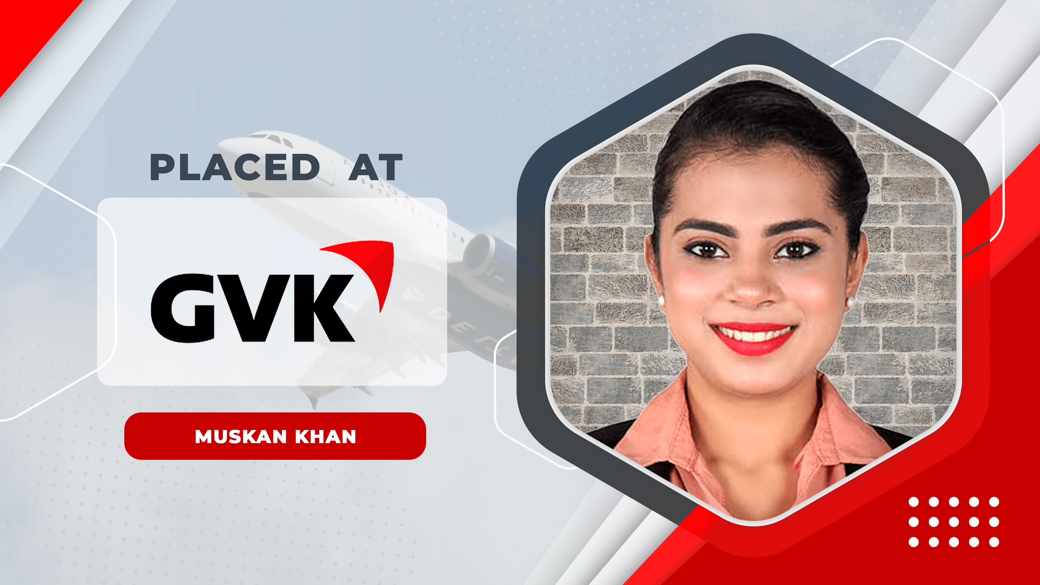 GVK - Muskan khanStudents placed by Amigo Academy - Muskan